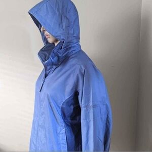 Columbia windbreaker blue jacket, women's large